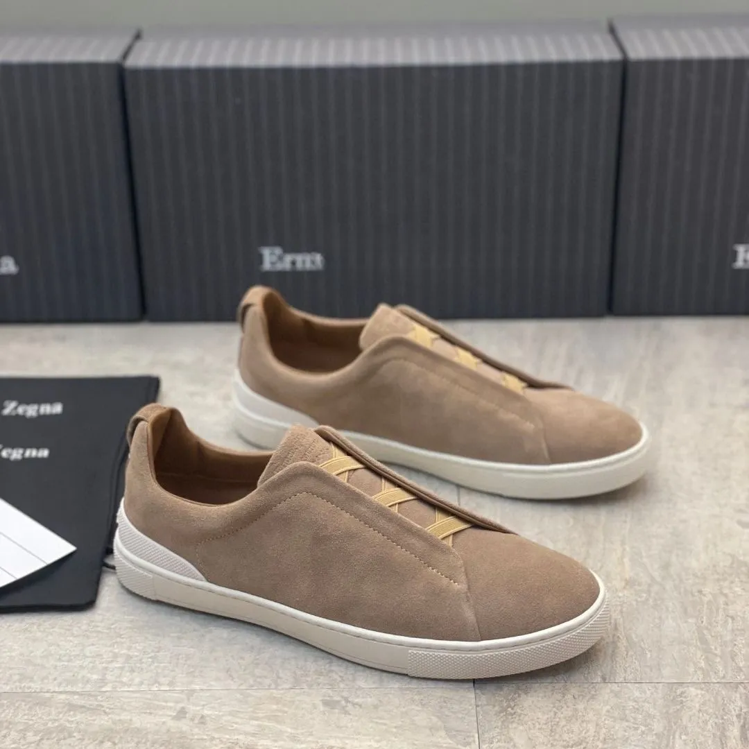 Ermenegildo Zegna unisex casual sneakers with hook & loop closure