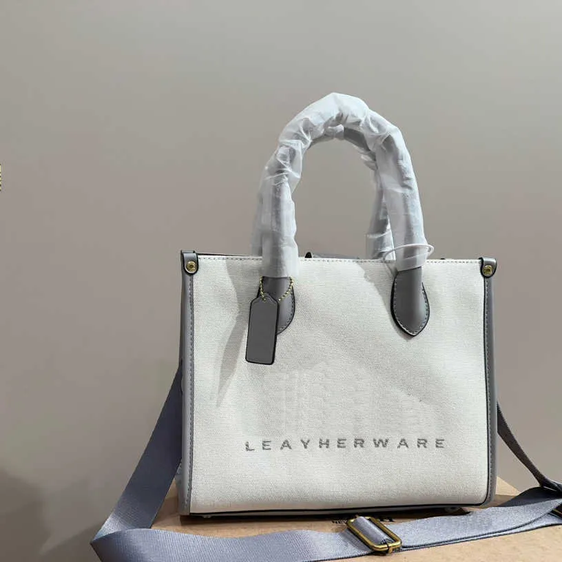 Embroidered Letter Tote Bag - Stylish Canvas Handbag, Large  display picture 2