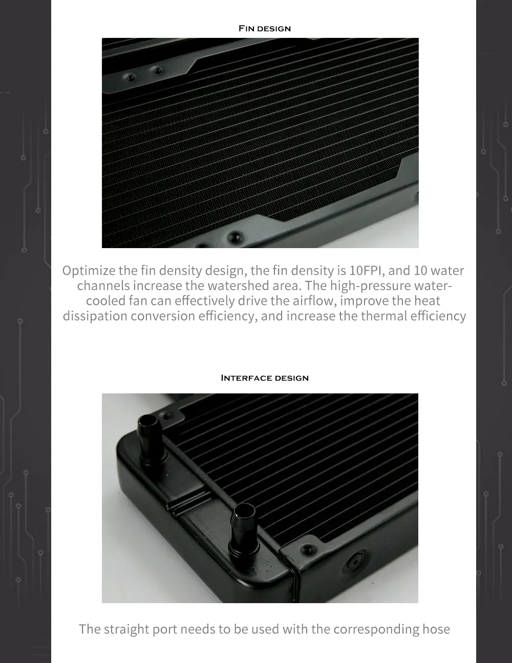 Multi Pc Radiator Liquid PC Water Cooling Radiator Aluminum Multi Channel 30mm Thin Liquid ...