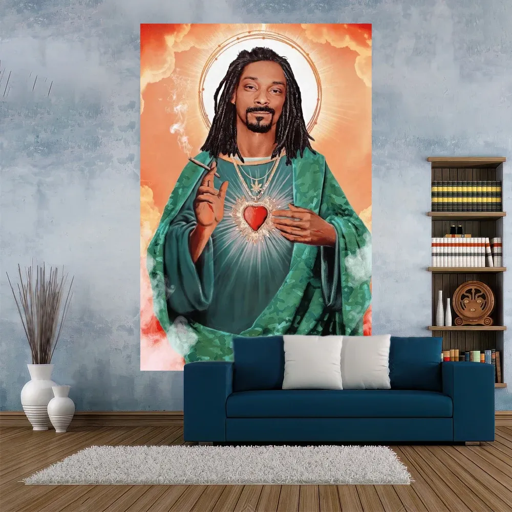 XxDeco Snoop Dogg Tapestry Rapper Jesus Printed Hippie Wall Hanging Room Decor Bedroom Background Beach Blanket Yoga Mat From 38 07 DHgate