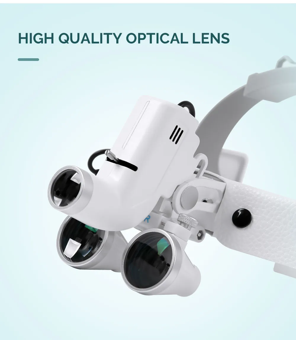 Lampe Frontale Dentaire LED 5W Avec Filtre Optique Clip - Neuf Pour Lunettes