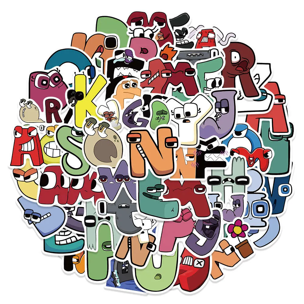 DHgate.com:52Pcs Cartoon Game Alphabet Lore Stickers for Laptop Skateboard  Motor Bike Car Fridge Guitar Waterproof Sticker Classic Toys:Toys & Gifts