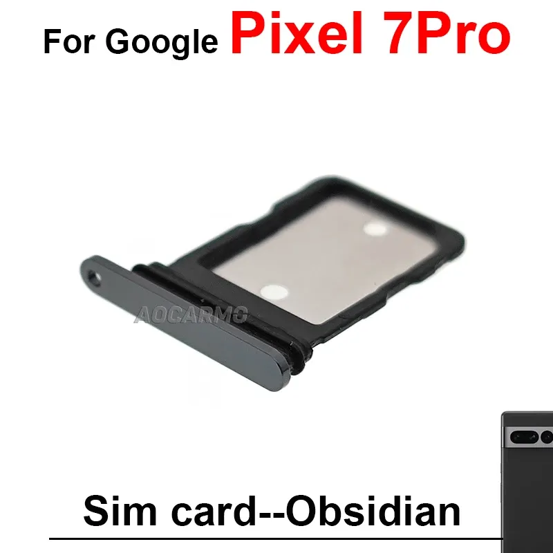 Google Pixel 7 Pro Sim Card Tray Replacement Black Obsidian, White