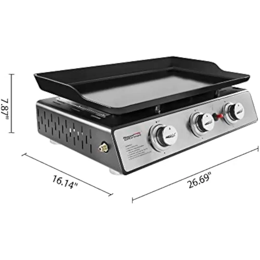 Gourmet Royal Portable 24 Inch 3 Burner Gas Grill... From Ddmyperfect ...