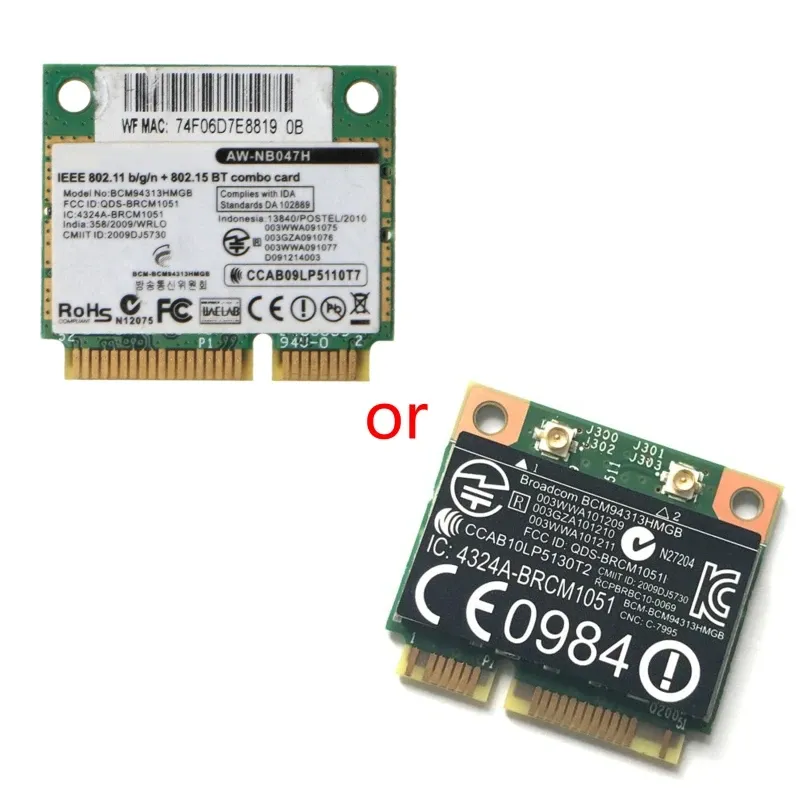 Wifi Card Adapter BCM94313HMGB Half Mini PCI E With From Wifi Card Adapter BCM94313HMGB Half Mini PCI E With From