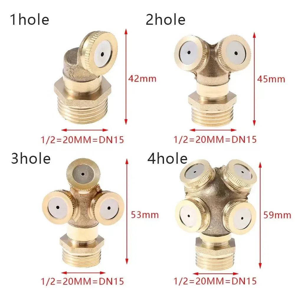 Fine Fog Mist Nozzle In Brass 3-Hole, For Garden Watering,Roof Cooling At ₹ 249/piece In Pune - Foto 9