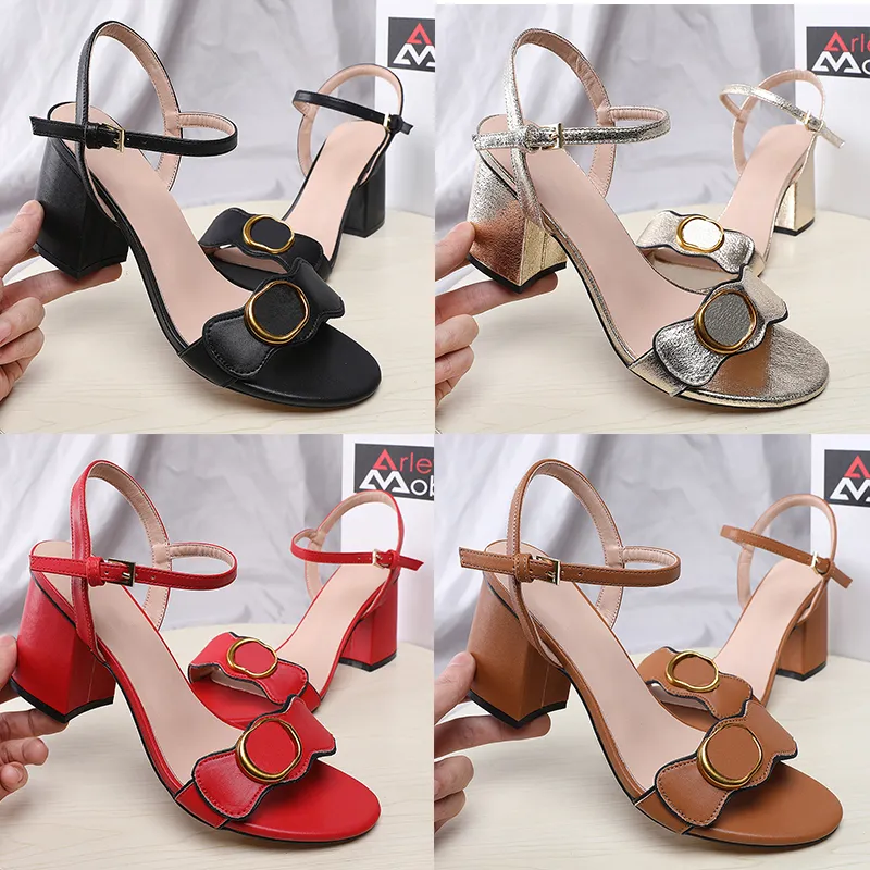 Womens Designer Myra Cowhide Sandals With Ankle Buckle And Chunky Heels Mid Heel Sexy Slip Ons For Summer Luxury Slides In Sizes 34 42 With Box From South coast 14.97 DHgate.Com