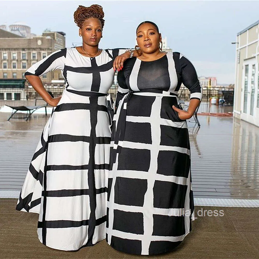 Long Sleeve Plus Size Vertical Striped Dress with Split Sleeves and Printed  Stripe Positioning from Dhgate Basic & Casual Dresses