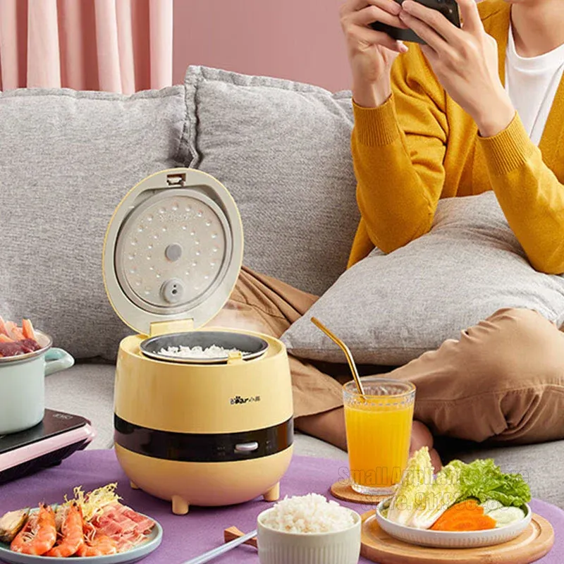 2L Rice Cooker Cute Portable Electric Cooker Multifunctional Kitchen  Appliance