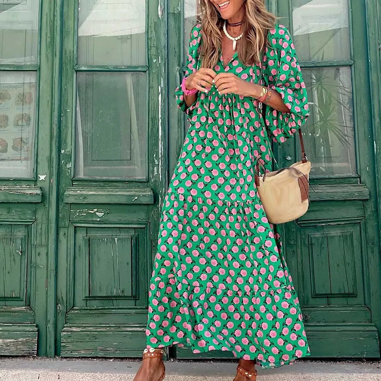Casual summer maxi dresses plus size clearance