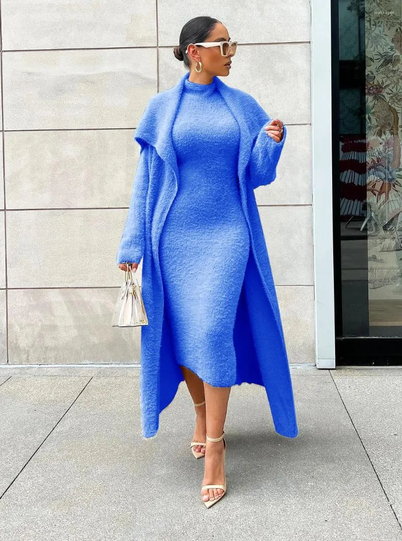 Womens 2-Piece Work Dress: Elegant Cardigan Suit with Belt for  Autumn/Winter from Dhgate Work Dresses - price 50.79