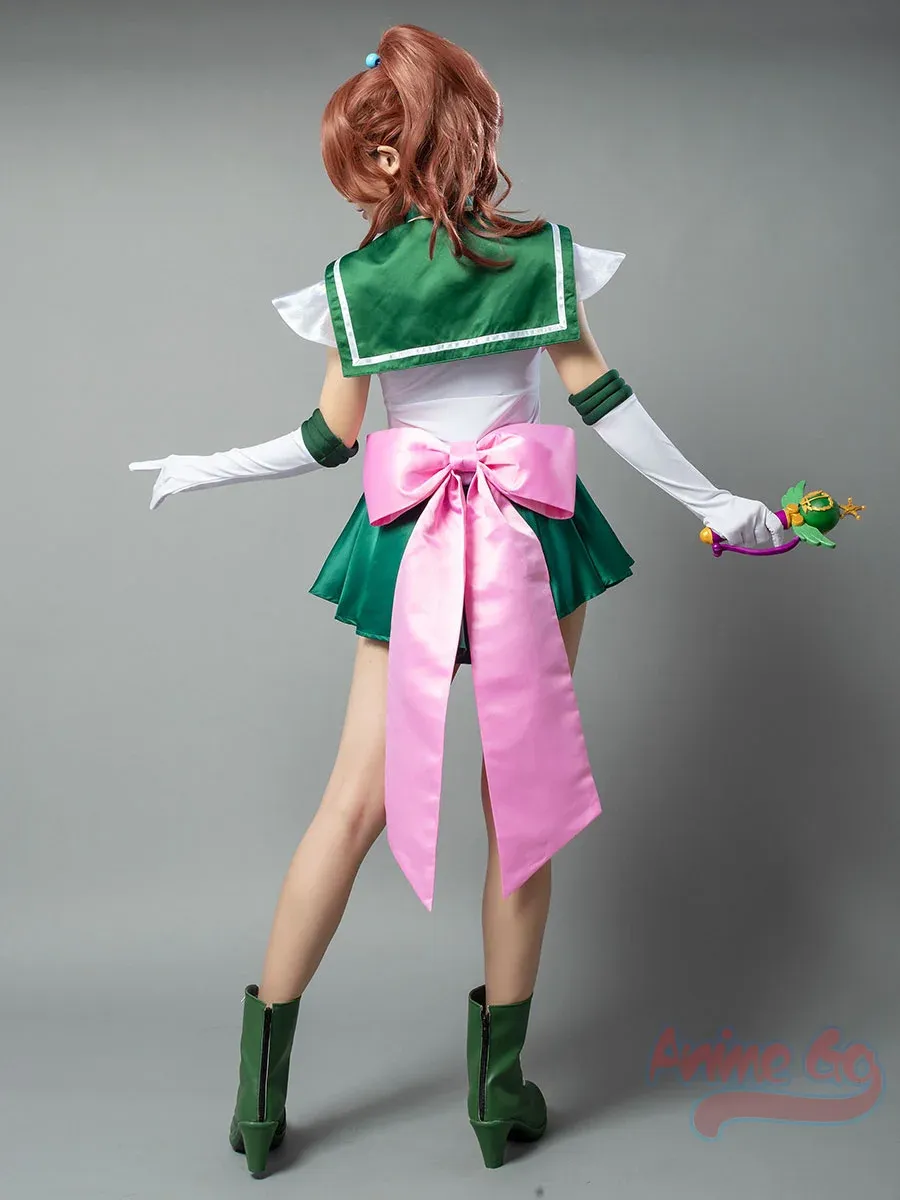 Sailor Jupiter Cosplay Costume for Women, Anime Super S Film Kino Makoto  Lita Outfit mp001406