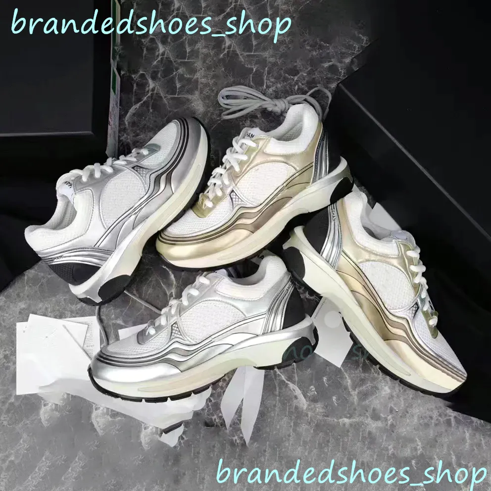 Metallic designer shoes top