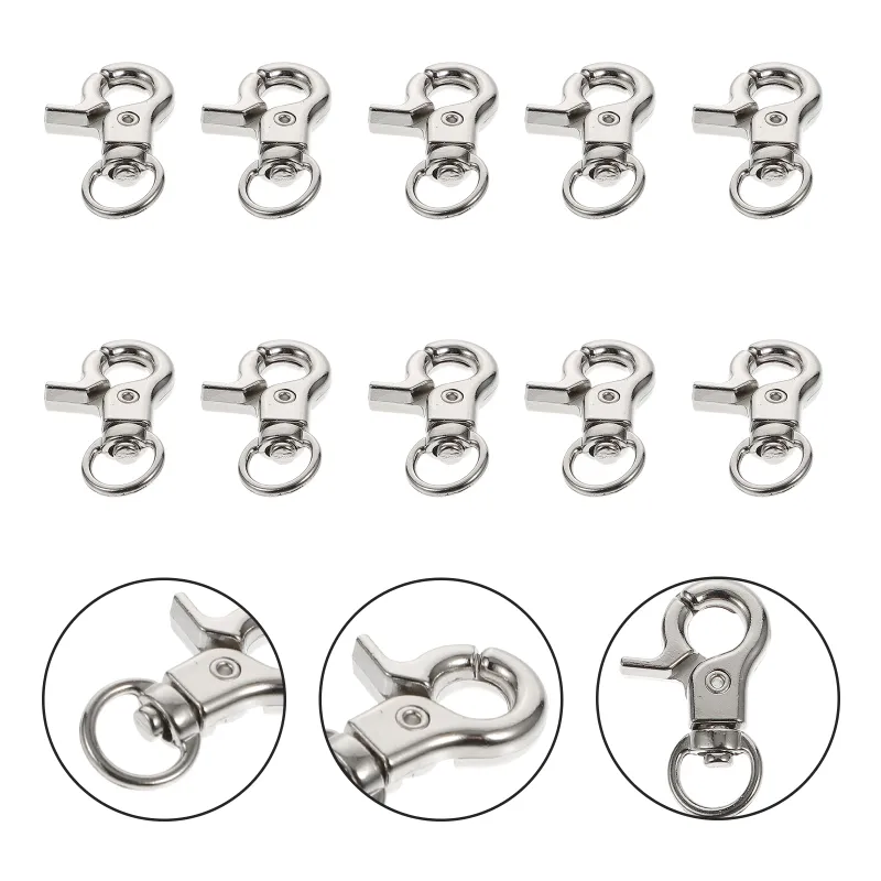 Degree Swivel Spring Buckle Metal Bird Cage Clips for Parrot Cage Door ...