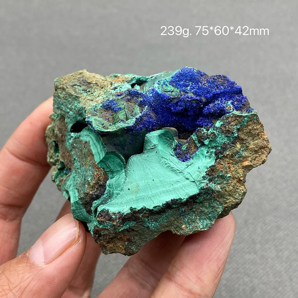 Azurite and Malachite Natural Mineral Specimen Crystal Stone from ...
