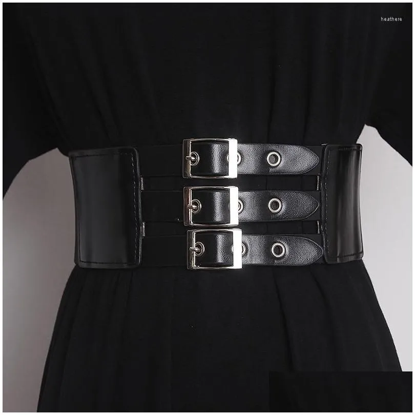 Stylish Three Layer Wide Waist Belt With Elastic Buckles For Womens Fashion Perfect For Shirts And Dresses Fast Drop Delivery DHWB5 From Ffshop2001 12.83 DHgate.Com