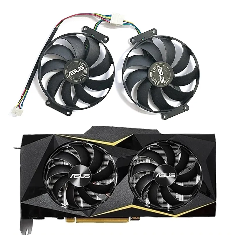 New 90MM FDC10H12S9-C GTX 1660 Super RTX2060 Cooling Fan For ASUS RTX 2060 2070 DUAL MINI OC Video Card Cooler Fan - 7