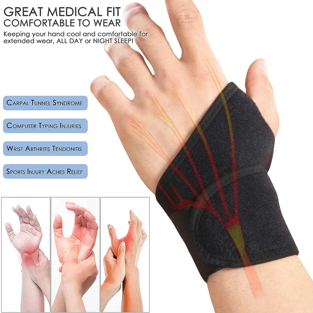Adjustable Wrist Brace For Carpal Tunnel Breathable Wrist Support