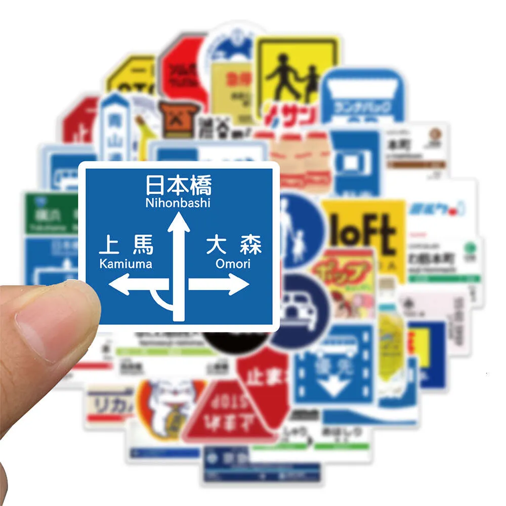 Signpost Stickers Japanese Signpost Sticker Pack for DIY Laptop, Luggage, Car, and Travel ...