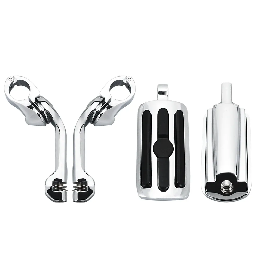 Kit de fixation avant chromé pour tube 41mm