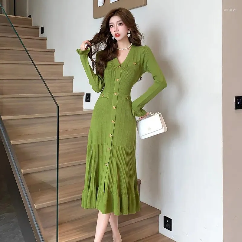 slim fit dress slacks PRETTYGARDEN Womens Long Sleeve Mini Dress Fall Crewneck Ribbed Knit S main image 0