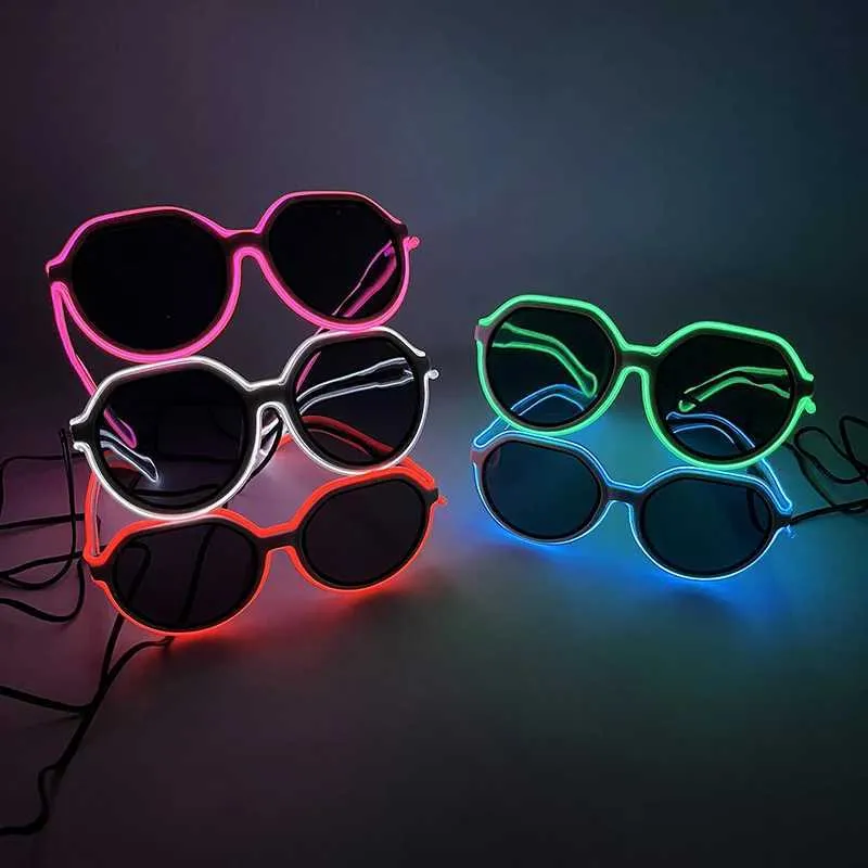 Electric LED Rave Glasses Cool Sunglasses for Parties, Concerts, and ...