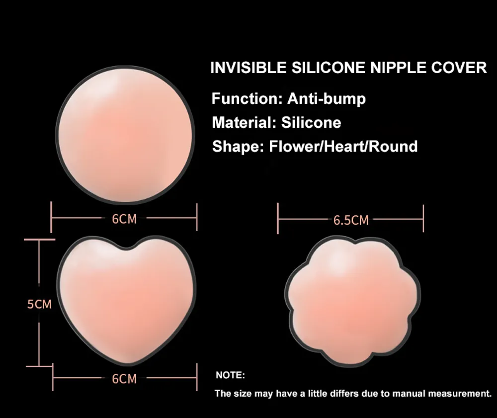 Copricapezzoli Invisibili In Silicone - 8 Paia Riutilizzabili | Adesivi Autoadesivi Per Donna - Foto 6