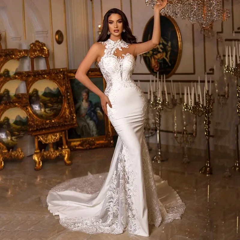 Halter mermaid wedding dress new arrivals
