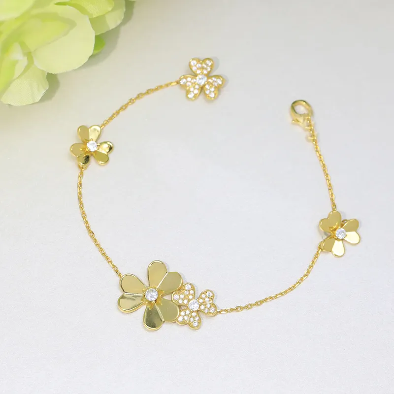 ZAKOL Braccialetti coreani alla moda con zirconi colorati a forma di fiore per donne, gioielli Dopamine Girls, accessori per feste  36