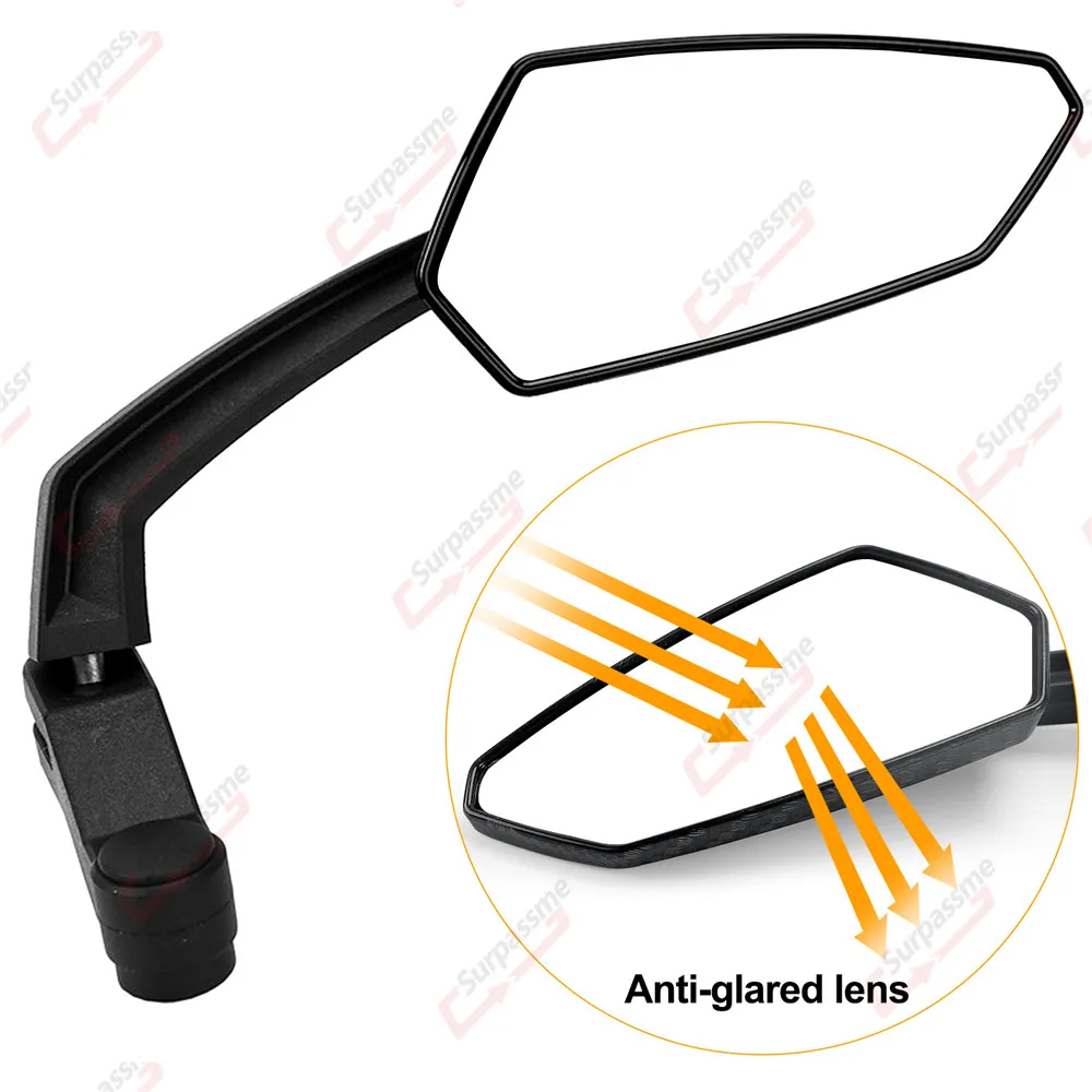 Area1 Motorcycle Mirror Set (Right + Left) Carbon Look E