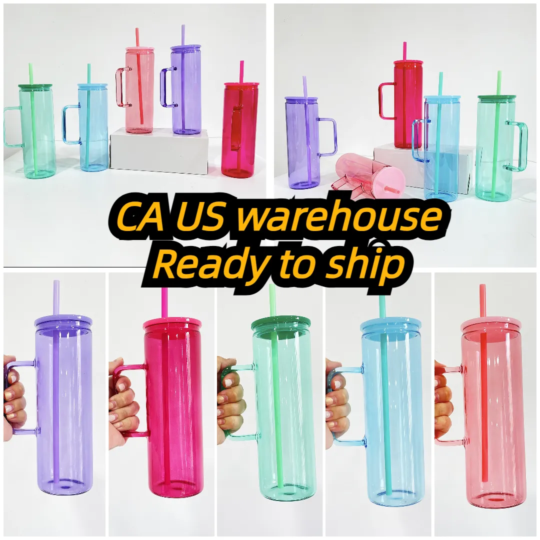 Wholesale 20oz Skinny Tall Glass Coffee Mugs with Handle - Clear  Transparent Sublimation Mugs, Eco-Friendly Recyclable Glass, FDA Certified,  Reusable ...