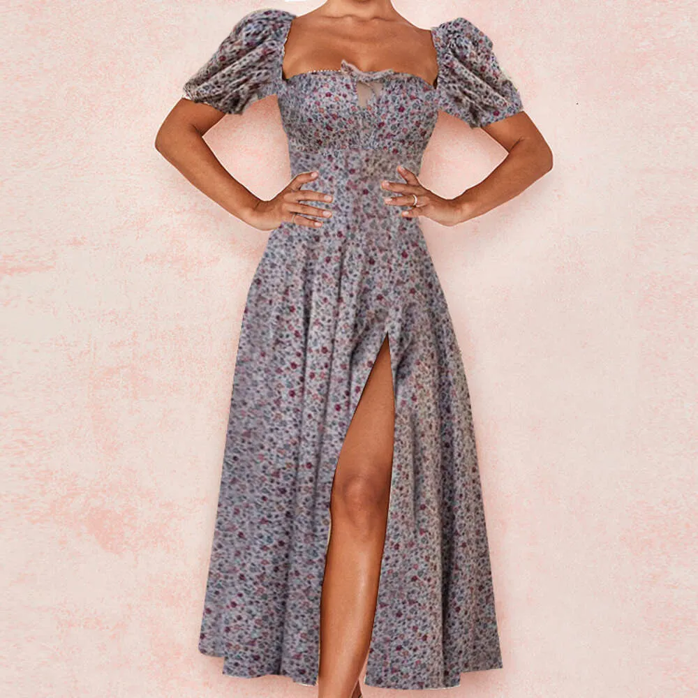 Summer Casual Womens Floral Print Backless Empire Waist Square Neck Dress  3XL from Dhgate Basic & Casual Dresses - price 6.84