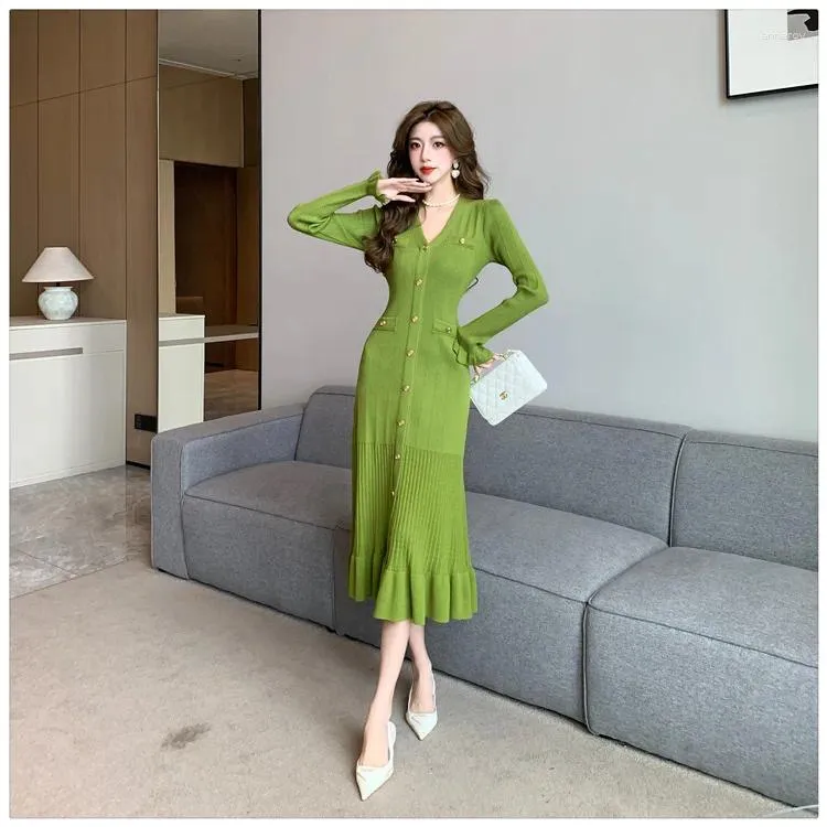 slim fit dress slacks Green Dress, Green Mid Length Dress, Lounge Dress, Oversized Dress, Loose Fitting Green Dress, Plus Size Dress main image 1