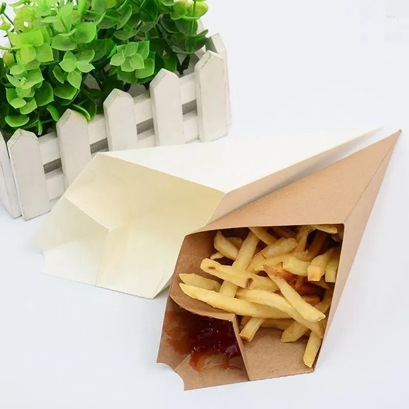 DHgate.com:50-Pack Creative Cone-Shaped Take-Out Bags