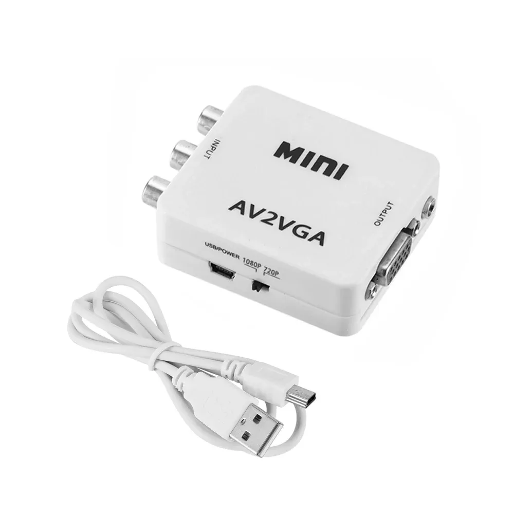 VGA To AV Converter With 3.5mm Rca Audio Splitter Ideal For TV Box PC And 1080P CVBS Conversion From Ddmysmile 9.95 DHgate.Com