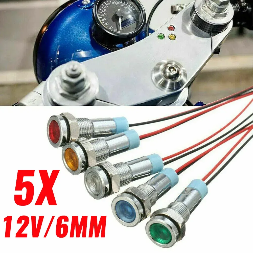 5 Pack 6mm LED Indicator Indicator Light For Car Boat Dashboard And Pilot IP65 Rated Signal Power Supply Work Light In From Ddmysmile 7.37 DHgate.Com
