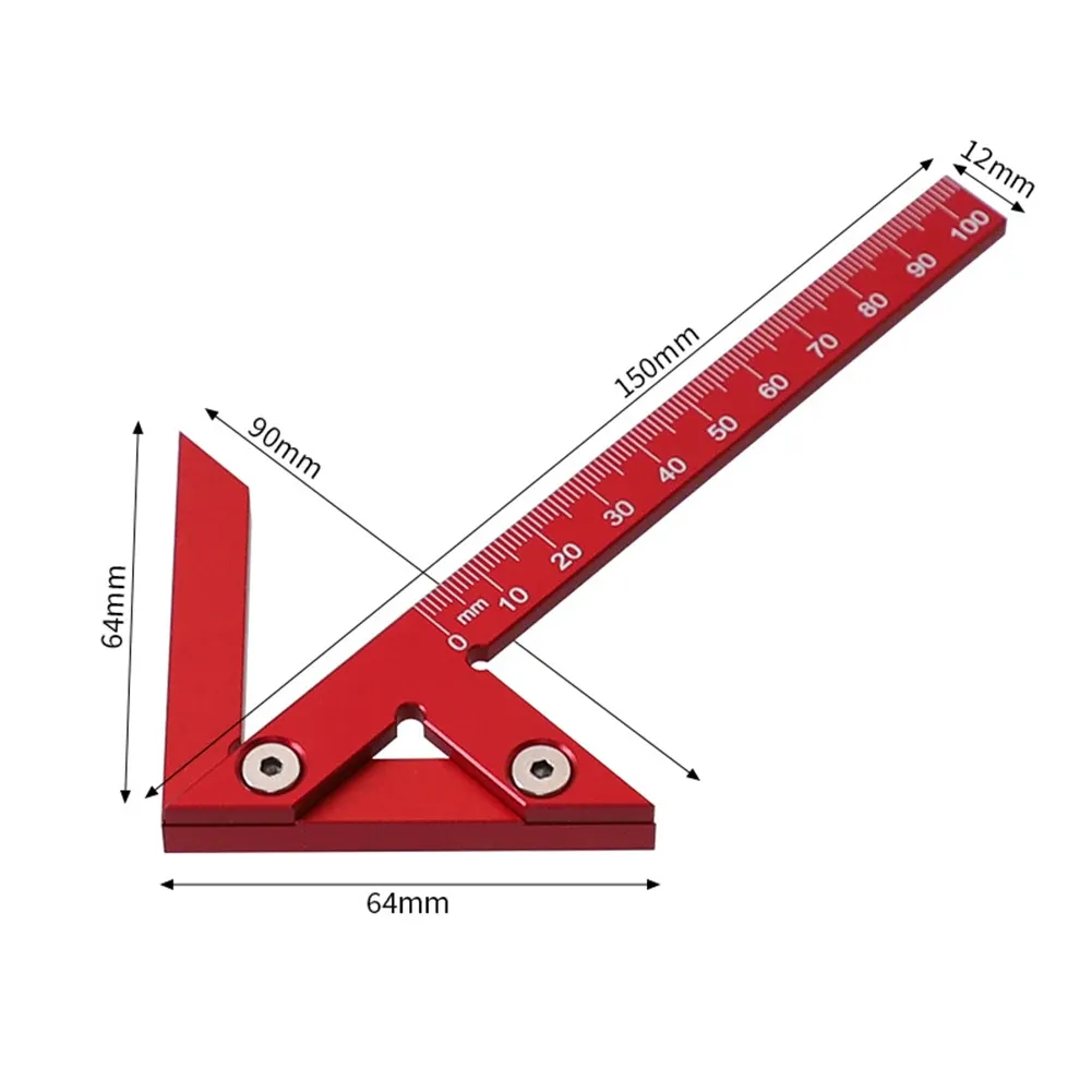 Multifunctional Precision Carpenter's Ruler - 45/90° Scribing Tool for ...