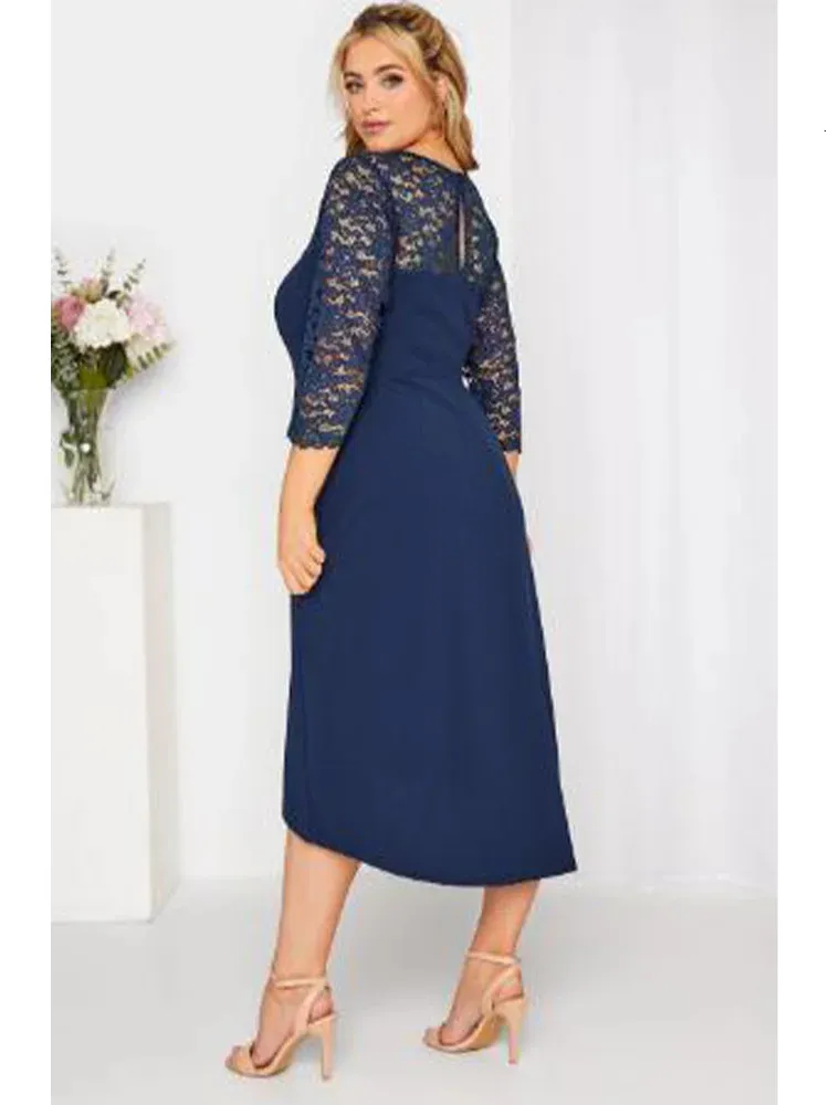 Womens navy lace dress hot sale