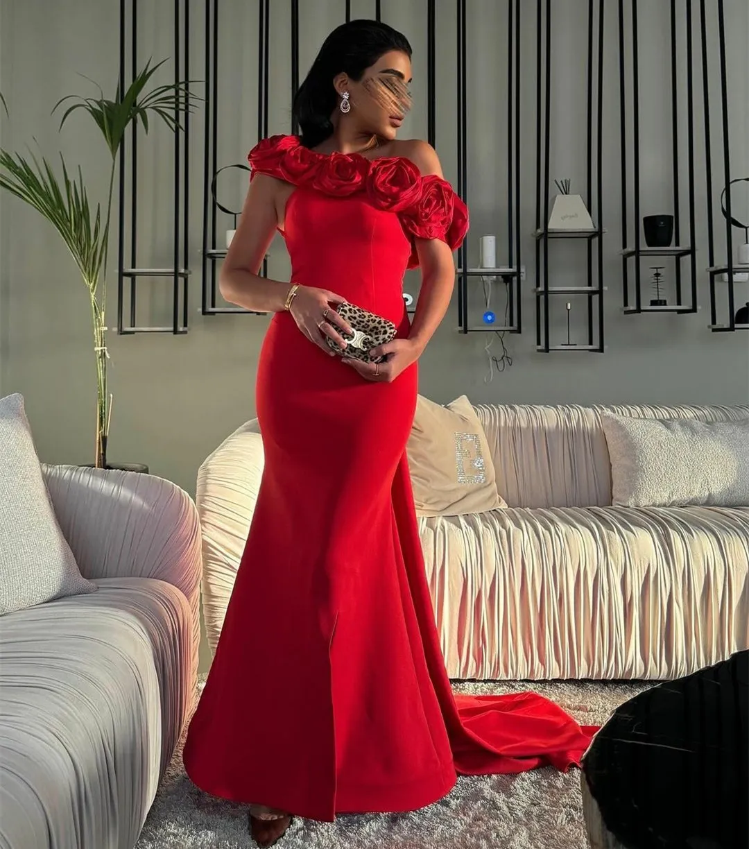 Robe de soirée en crepe de soie 2025