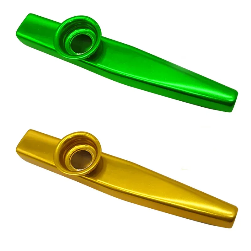 DHgate 2 Pack Metal Kazoos with Woodwind Flute Diaphragm Ideal Musical Instruments for Kids Music Play and Early Music Education Musical Instruments