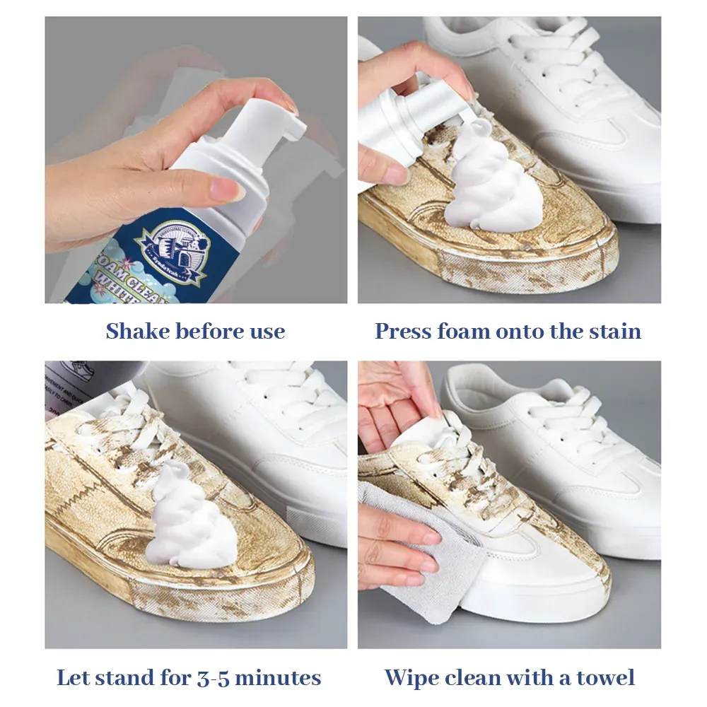 DHgate White Shoes Cleaning Spray Effortless Stain Removal for Sneakers Boots Home Garden