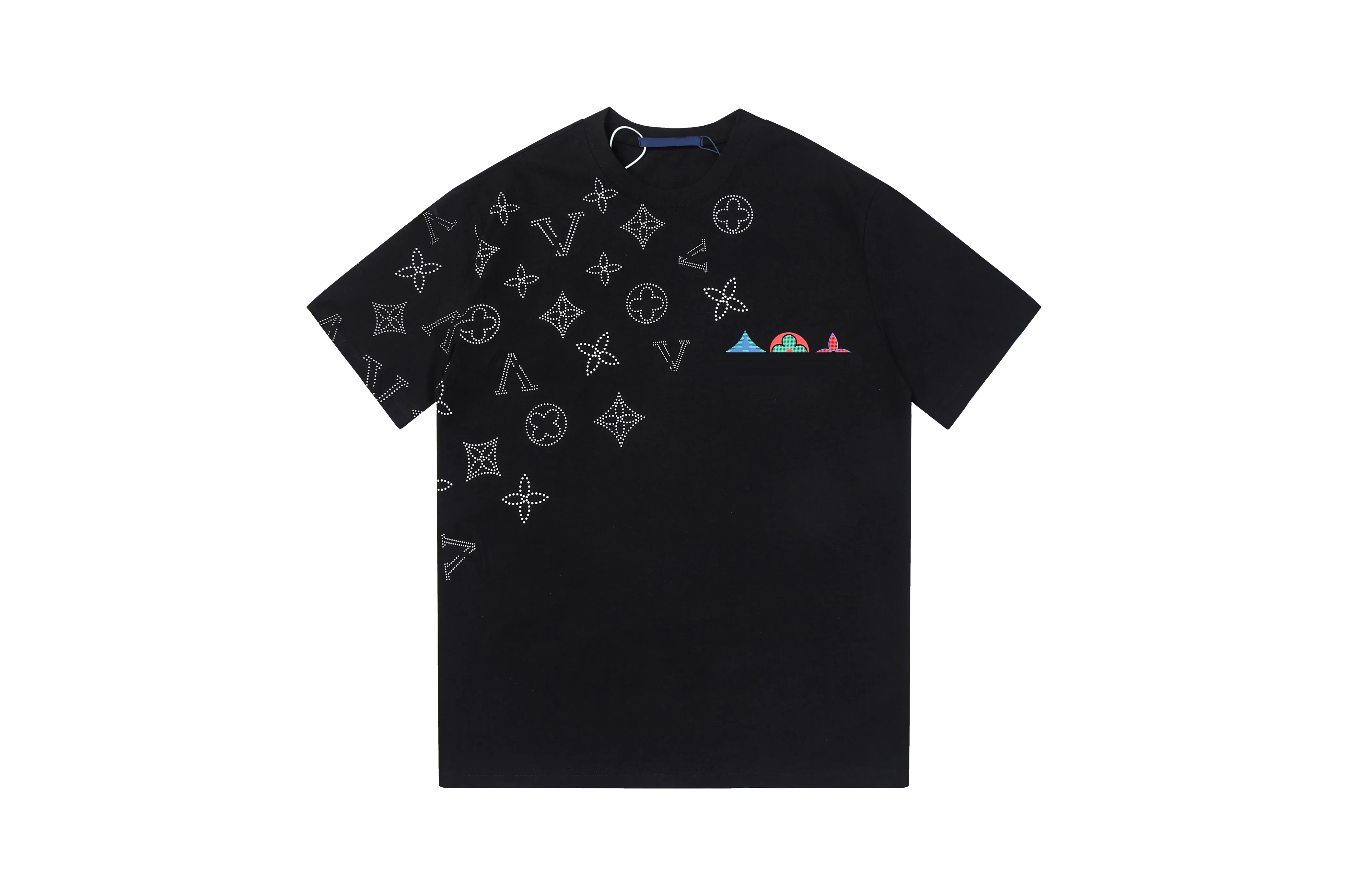 Mens Designer T-Shirt: Breathable Cotton Short-Sleeve Tee in