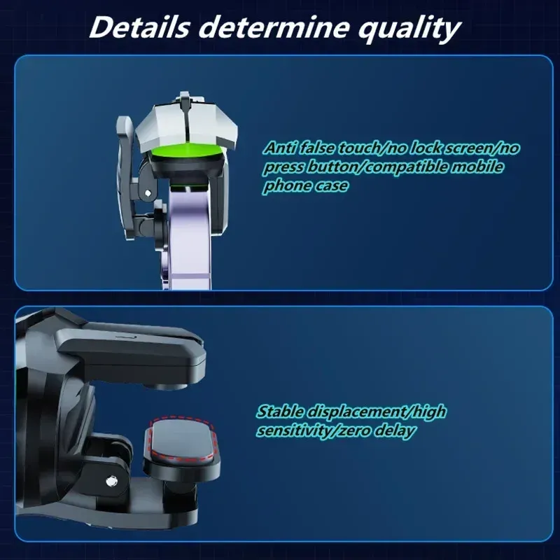 DHgate.com:ABS Alloy PUBG Mobile Trigger Gaming Joystick Gamepad L1 R1 ...