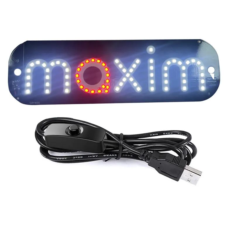 Optimized Product Title LED Car Window Sign Stickers With Suction Cups