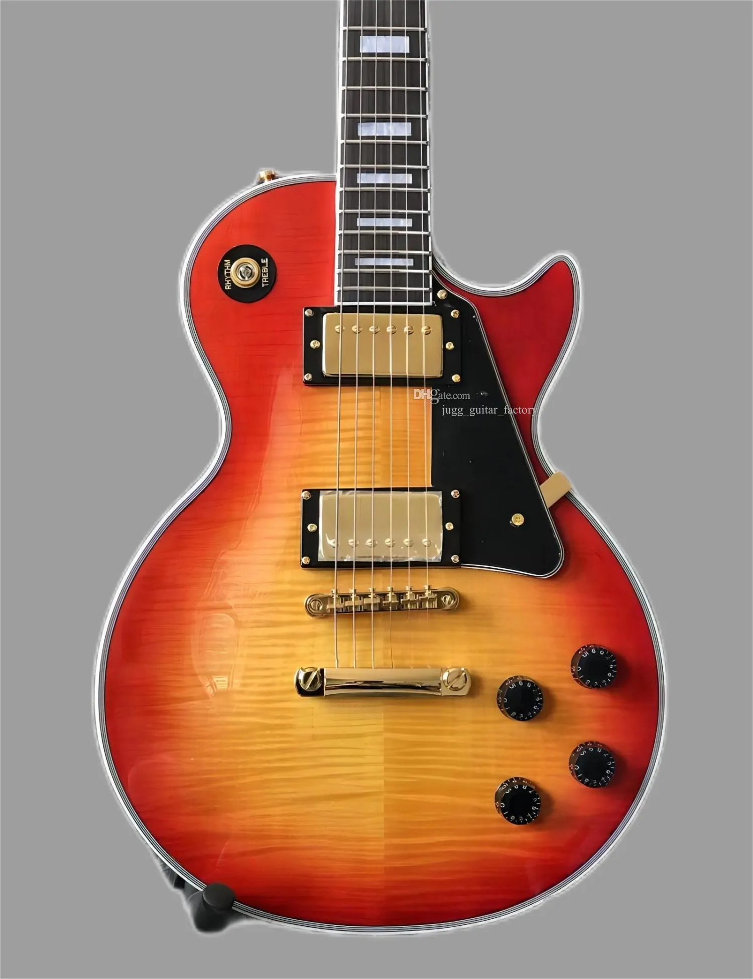 Custom Paul Figured HCS Electric Guitar with SN CS204344 Solid Body 2024
