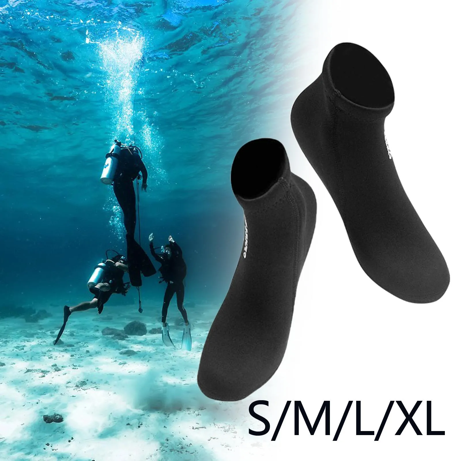 Premium 2mm Neoprene Socks for Water Sports: Anti-Slip Thermal