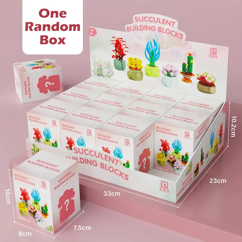 DIY Miniature Building Block Flower Set Educational Toy Plant Bricks ...