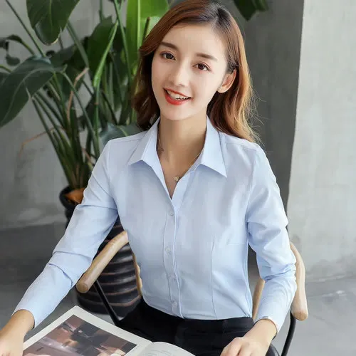 DHgate.com:Breathable Cotton Long Sleeve Womens Formal
