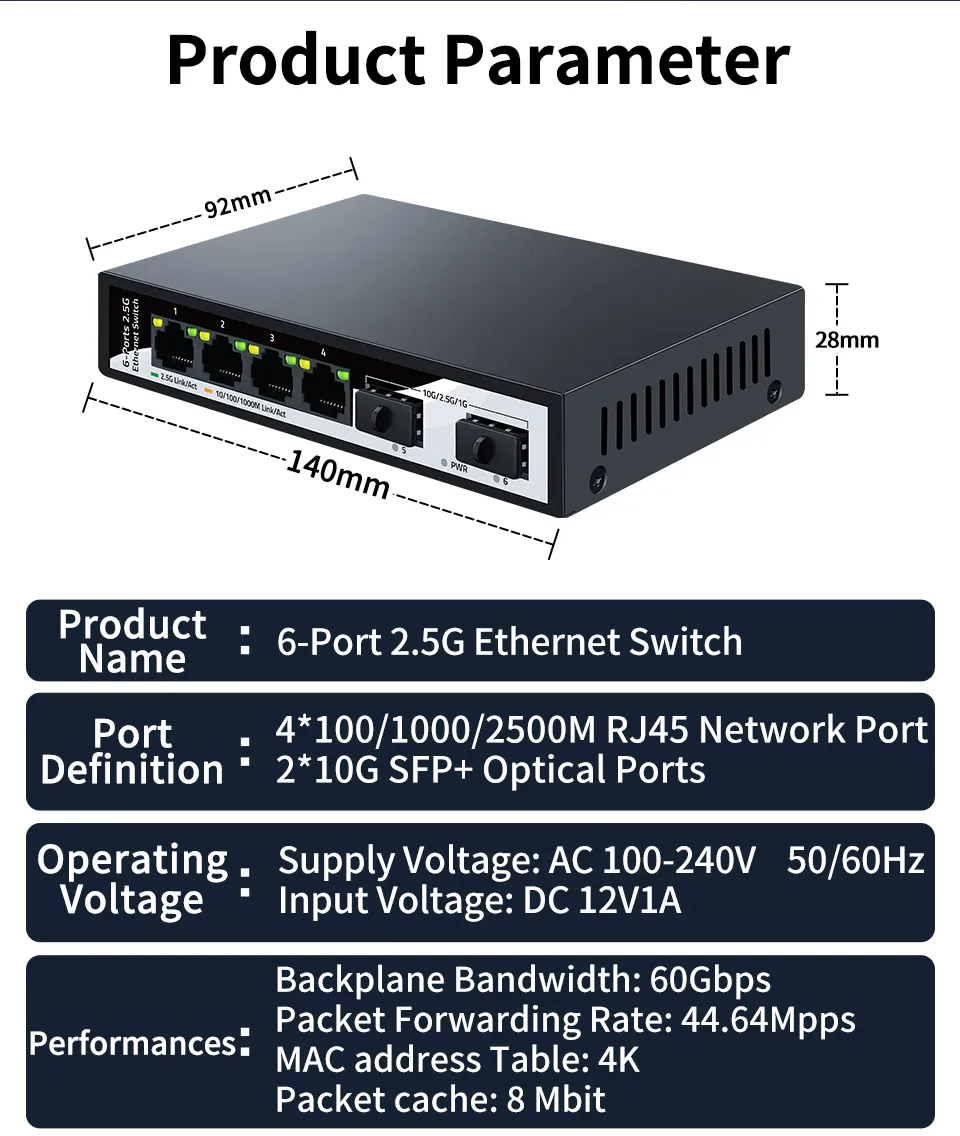 HORACO　10G/2.5G スイッチングハブ アリエクでオール10GbEの12ポートなスイッチングハブを買って