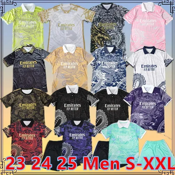 Real Madrid 2024 VINI JR BELLINGHAM Special Edition China Dragon Maillot  Jersey Benzema Rodrygo Men Kids Kit